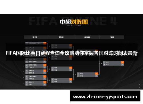 FIFA国际比赛日赛程查询全攻略助你掌握各国对阵时间表最新 FIFA国际比赛日赛程查询全攻略助你掌握各国对阵时间表最新